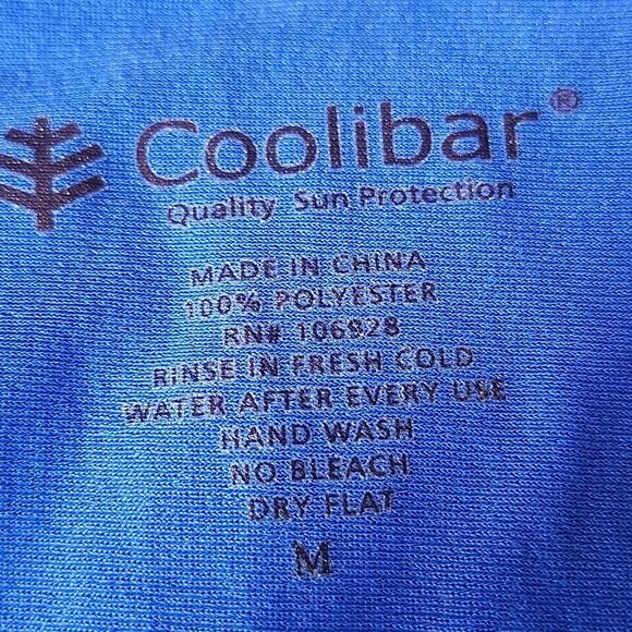 COOLIBAR Men's Sun Protection Full Zip Light-Weight Summer Shirt Jacket Medium - Picture 3 of 6